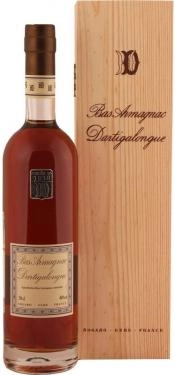 Арманьяк Dartigalongue Bas Armagnac AOC Дартигалонг Ба Арманьяк  в деревянной коробке 1966 500 мл