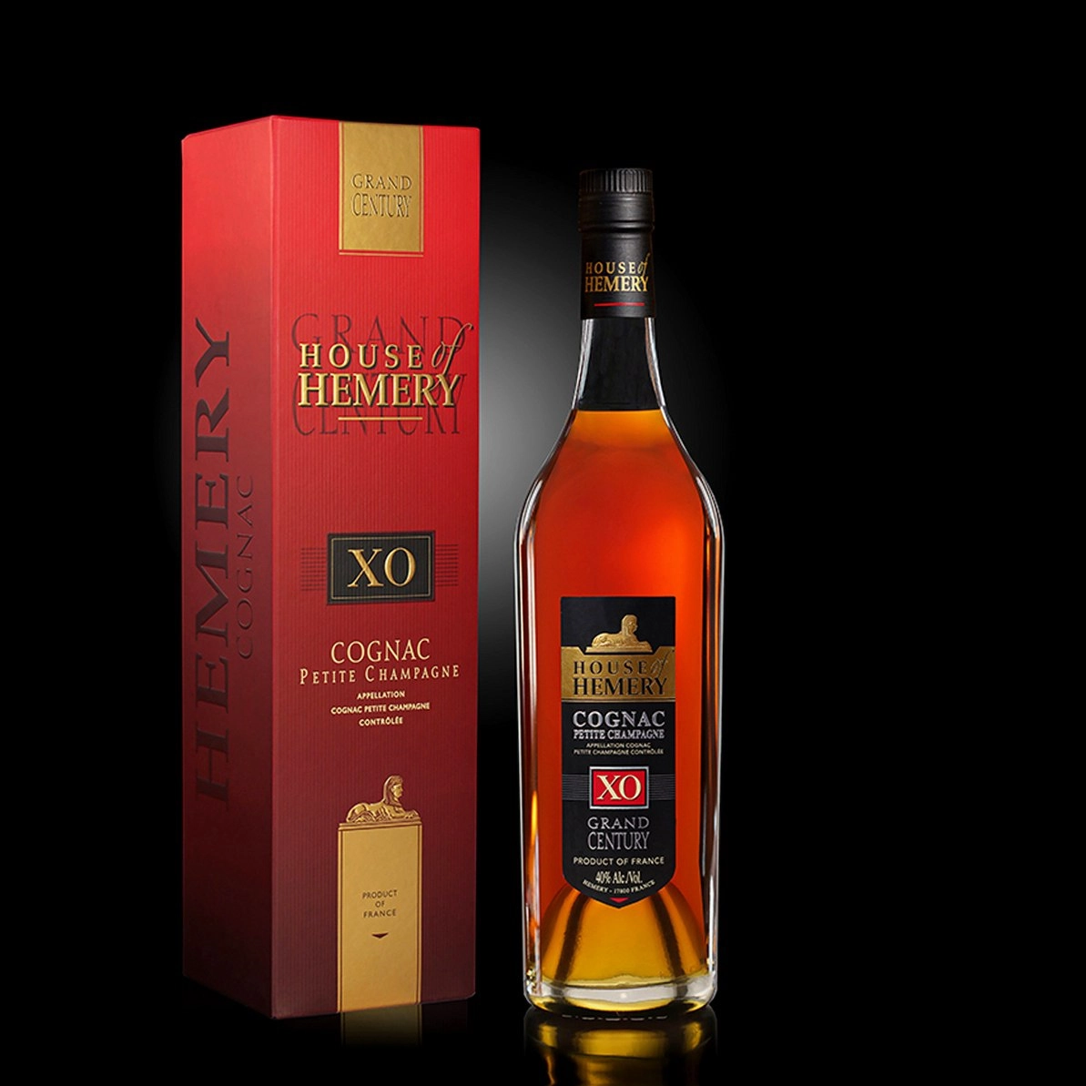 Коньяк  House Of Hemery Grand Century X.O. Petite Champagne   gift box 700 мл  40%