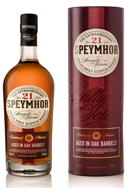 Виски Speymhor Single Malt 21 у. о. in tube  700 мл