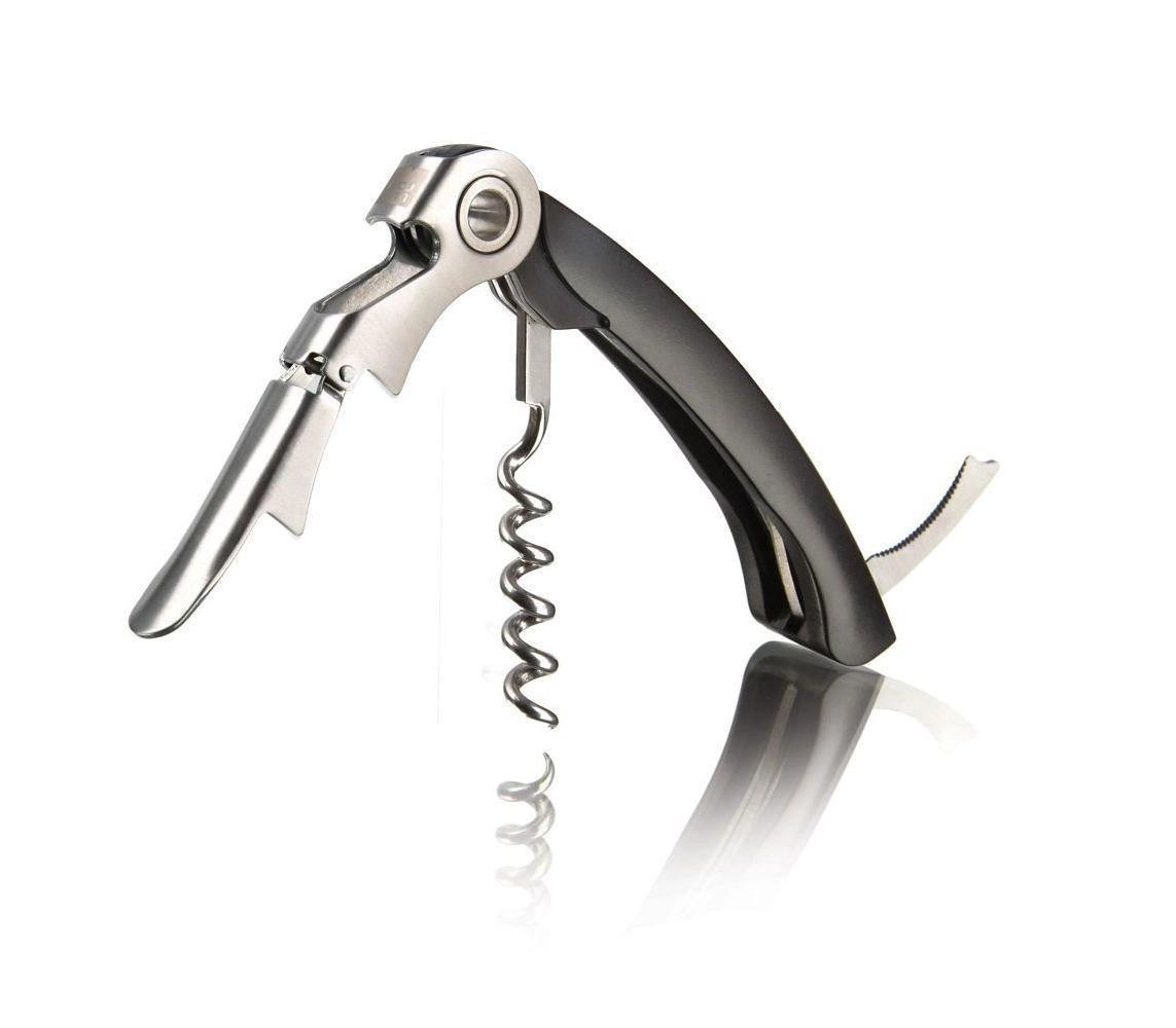 Штопор VacuVin Waiters Corkscrew J-Hook, черный, блистер