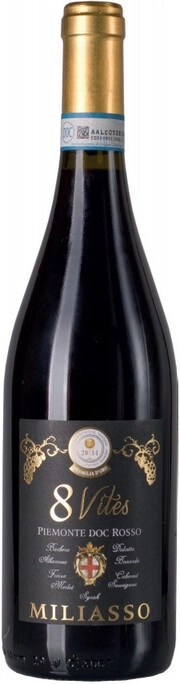 Вино Angelo Rocca e Figli  Miliasso 8 Vites Piemonte DOC  750 мл