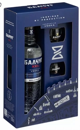 Водка Балчуг 21 век + 2 стопки 500 мл