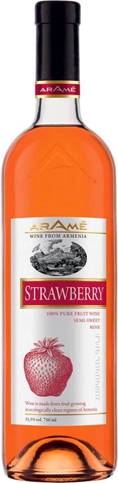Вино  Arame  Strawberry  Арамэ Клубничное  плодовое розовое   полусладкое  750   мл