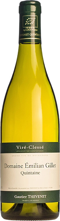 Вино  Domaine Emilian Gillet  Vire-Clesse AOC Thevenet  Домен Эмильян Жилле Вире-Клессе АОС Тевене   2015  750 мл