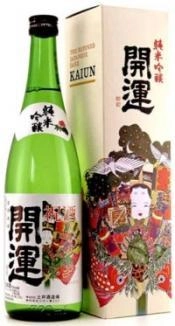 Саке Kaiun Tokusen Junmai Ginjo  Кайун Токусэн Дзюнмай Гиндзё в упаковке 720 мл