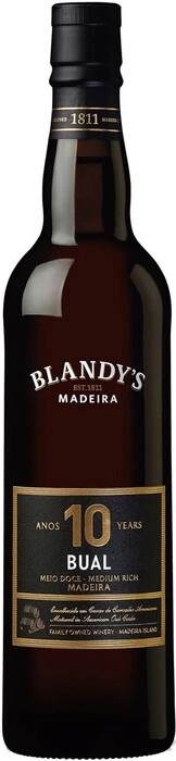 Вино Blandy's Bual Medium Rich 10 Years Old  500 мл