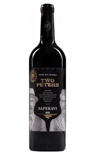 Вино  Два Петра  Саперави красное сухое  2024 750 мл 13%