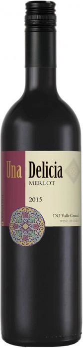 Вино Vinedos Puertas Una Delicia Merlot Valley Central DO Уна Делисия Мерло  750 мл