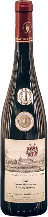 Вино Mozel Stiftung St. Nikolaus-Hospital Сueser Weisenstein Riesling Spatlese PV Versteigerungswein Мозель Штифтунг Санкт Николаус-Хоспитал Кюзер Вайсенштайн Рислинг Шпетлезе PV аукцион 2017 750 мл