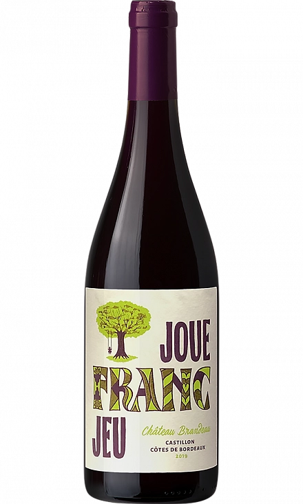 Вино Chateau  Brandeaux    Joue Franc Jeu Bordeaux AOC    2020  750 мл 12%
