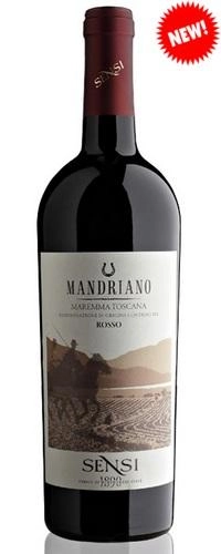 Вино Sensi Mandriano Maremma Rosso DOC Сенси Мандриано Маремма Россо 750 мл