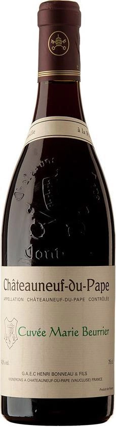Вино Henri Bonneau  Chateauneuf-du-Pape  Cuvee Marie Beurrier  2016 750 мл