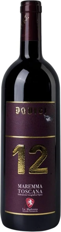 Вино La Madonna 12  Dodici  Maremma Toscana  Ла Мадонна 12 Додичи  Маремма Тоскана  2012  750 мл