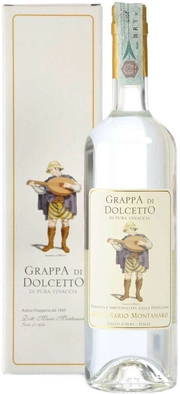 Граппа Montanaro Grappa di Dolcetto gift box  700 мл