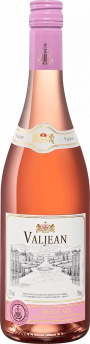 Вино Valjean  Rose Sec  Вальжан розовое  сухое  750 мл