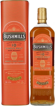 Виски Bushmills Single Malt 10 Years Old Sherry Cask Finish in tube 46% 1000 мл