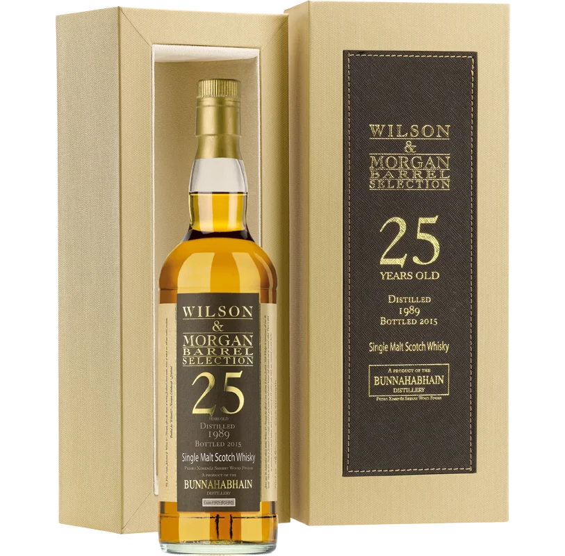 Виски Bunnahabhain Sherry Finish PX cask№5671/72/73 cask strength, Буннахавэн, Шерри Финиш РХ №5671/72/73, 1989, 46.6% 70cl. В подарочная коробка.