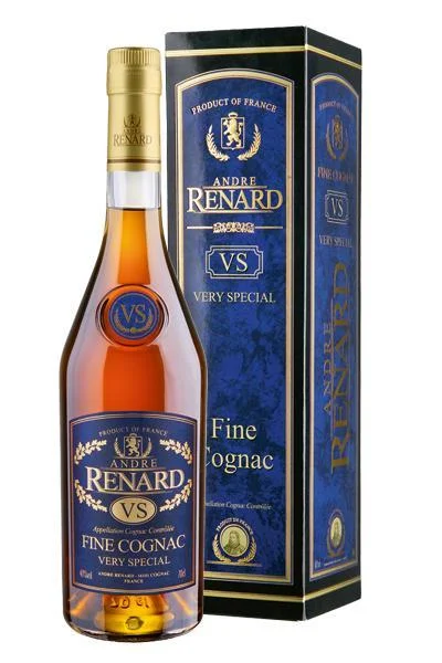 Коньяк Andre Renard V.S. Fine Cognac Андре Ренар V.S. - бутылка Пайярд в подар.уп. 0,7