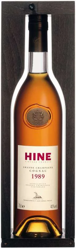 Коньяк Hine Vintage 1989  in wooden box Хайн Винтаж 1989 в деревянной коробке  700 мл