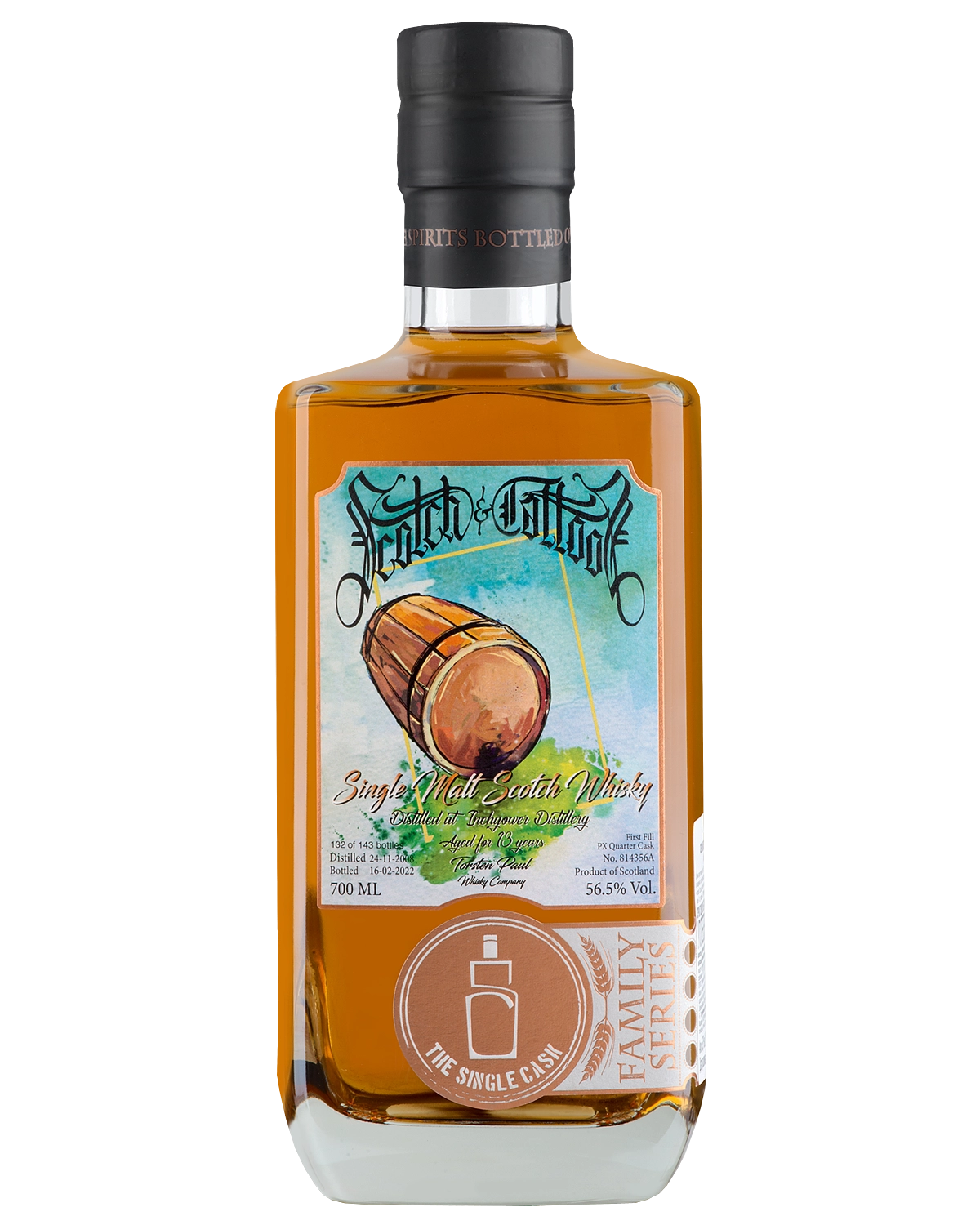 Виски Scotch & Tattoos Inchgower Cask №814356A 13 Years Old  700 мл 