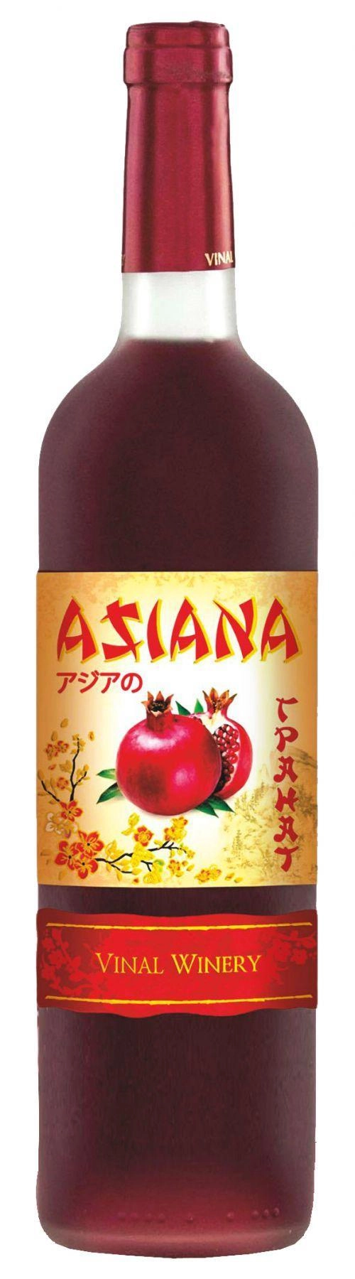Вино Vinal AD, "ASIANA" ГРАНАТ, Винал АД, АЗИАНА ГРАНАТ, 750 мл