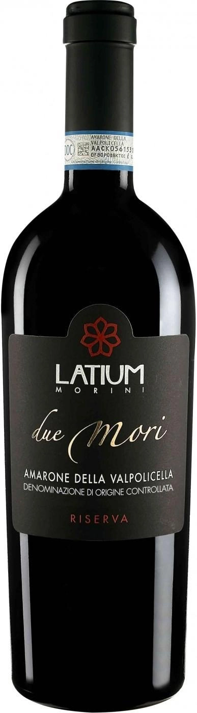 Вино Latium Morini, Amarone della Valpolicella D.O.C. Riserva «Due Mori» wooden box  Латиум Морини, Амароне дела Вальполичелла DOC Ризерва «Дуэ Мори» в дерев.ящике 2011 750 мл