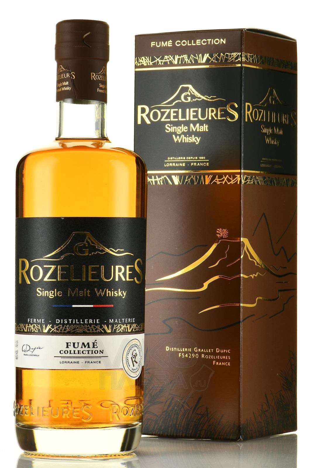 Виски Rozelieures Fume Collection Single Malt 700 мл 46%