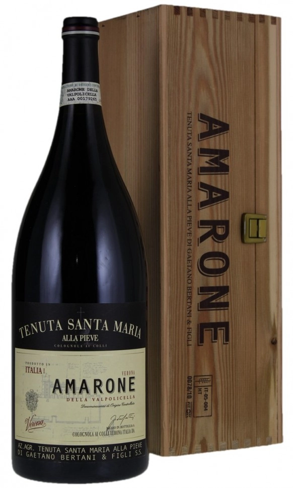 Вино   Tenuta Santa Maria, Amarone della Valpolicella Classico  Riserva  in wooden case  2015  1500 мл  15 %