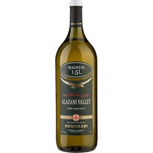 Вино Tiflis Wine Cellar Megobari Alazani Valley  White Semi-Sweet  Мегобари  Алазанская долина Вайт 2019 1500 мл