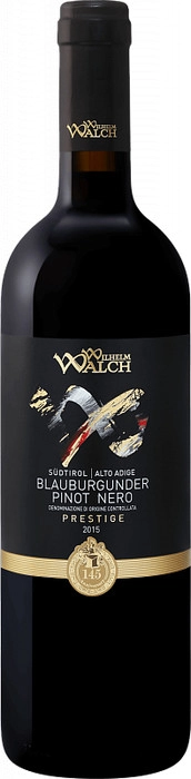 Вино Wilhelm Walch Blauburgunder Pinot Nero  Prestige  Вильгельм Вальх Блаубургундер Пино Неро Престиж  2015  750 мл