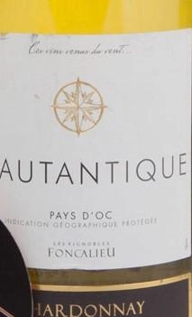 Вино Foncalieu L'Autantique Chardonnay    2020 750 мл