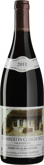 Вино Gérard Raphet Chambertin Clos de Bèze Grand Cru  2013 750 мл 13,5%