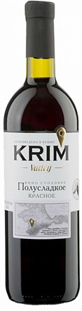 Вино  Krim Valley red semi sweet   750 мл