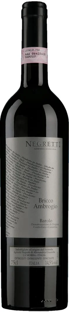 Вино Barolo Bricco Ambrogio Negretti gift in box Бароло Брикко Амброджо Негреттив подарочной упаковке 2006 1500 мл