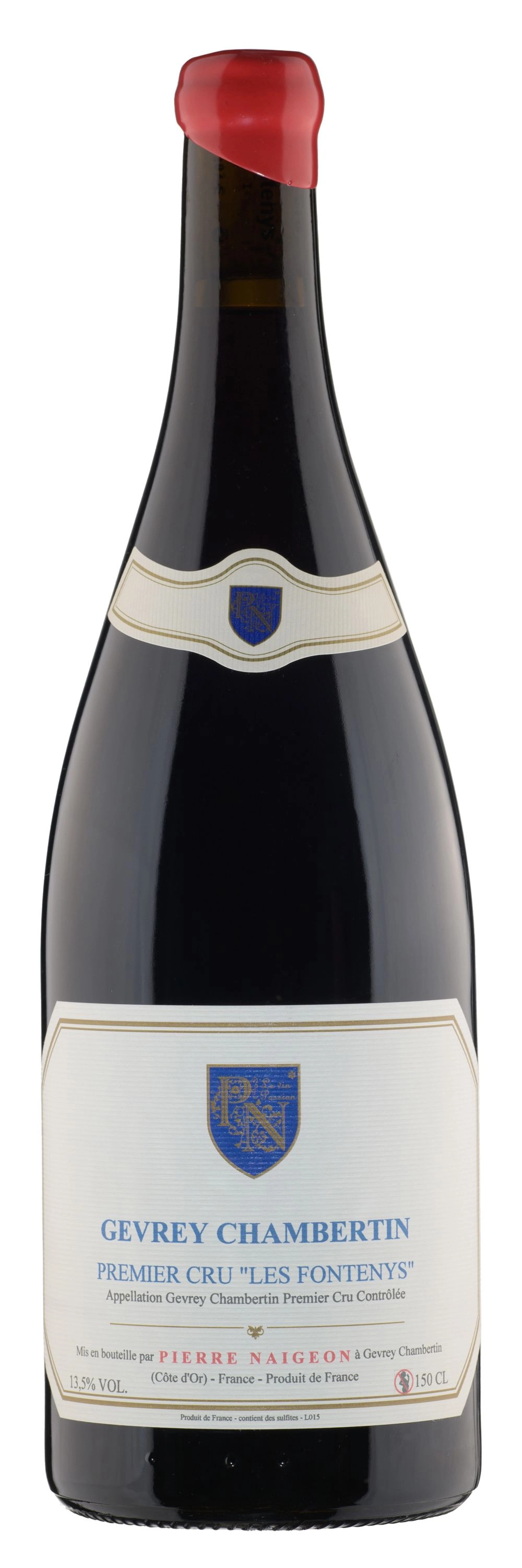 Вино Pierre Naigeon Gevrey Chambertin 1er Cru Le Fontenys Vieilles Vignes 2014 1500 ml 13%