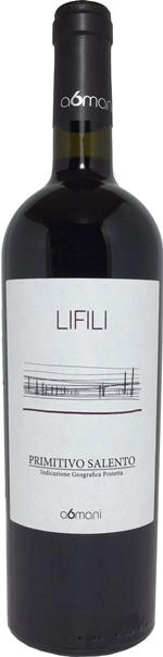 Вино LIFILI PRIMITIVO SALENTO, ЛИФИЛИ ПРИМИТИВО САЛЕНТО вино защищ.геогр.указ. красное п/сухое 13,5% IGР