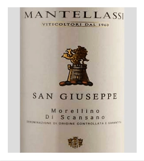 Вино Mantellassi San Giuseppe Morellino di Scansano DOC  Мантелласси Сан Джузеппе Мореллино ди Скансано DOC 2018 750 мл