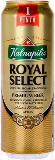 Пиво Kalnapilis  Royal   Select Калнапилис  Роял Селект  ж/б  568  мл
