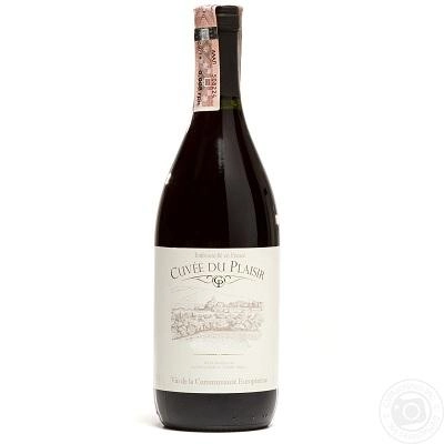 Вино Cuvee du Plaisir red semi sweet  750 мл