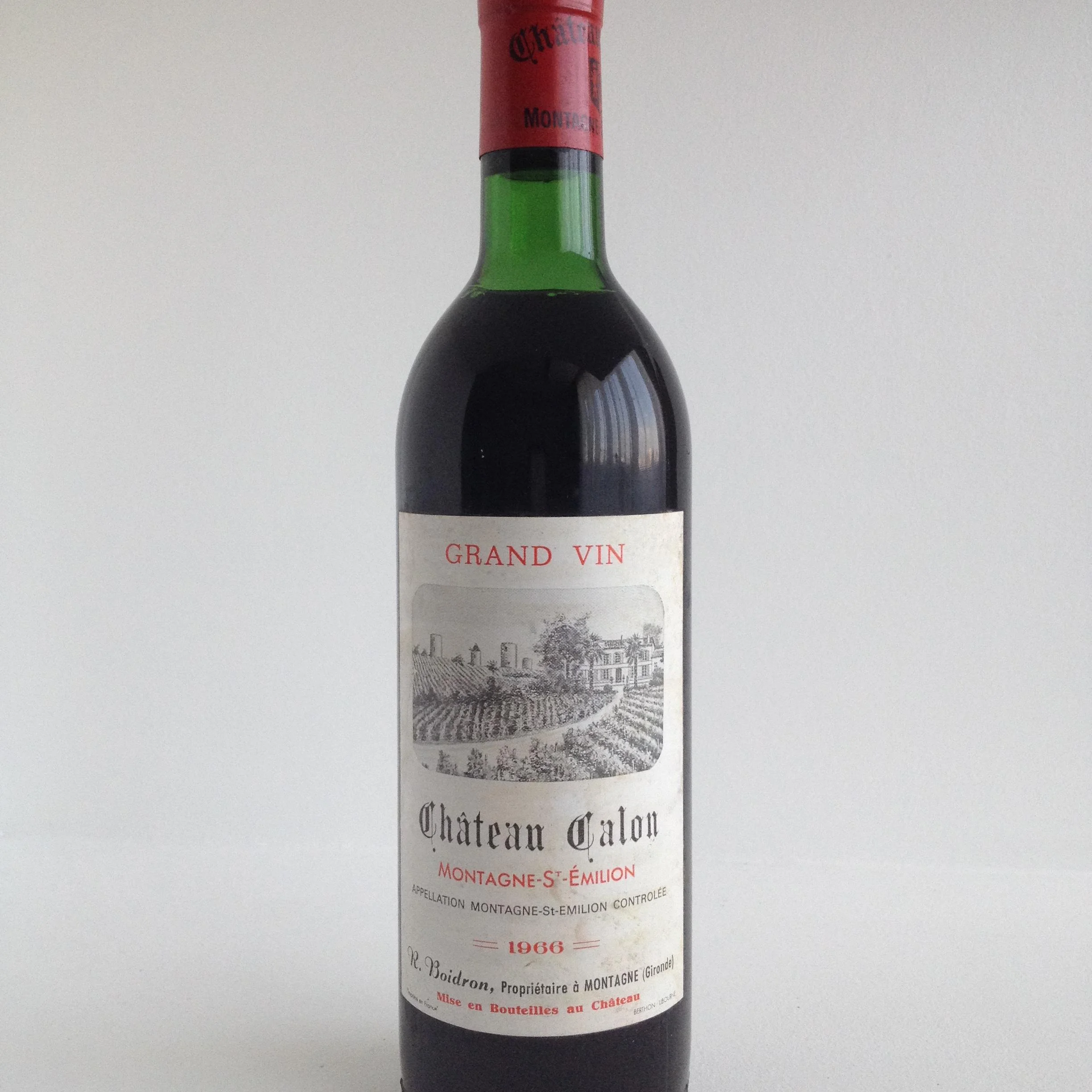 Chateau Calon/ Шато Калон Монтань-Сент-Эмильон 1966 0,75