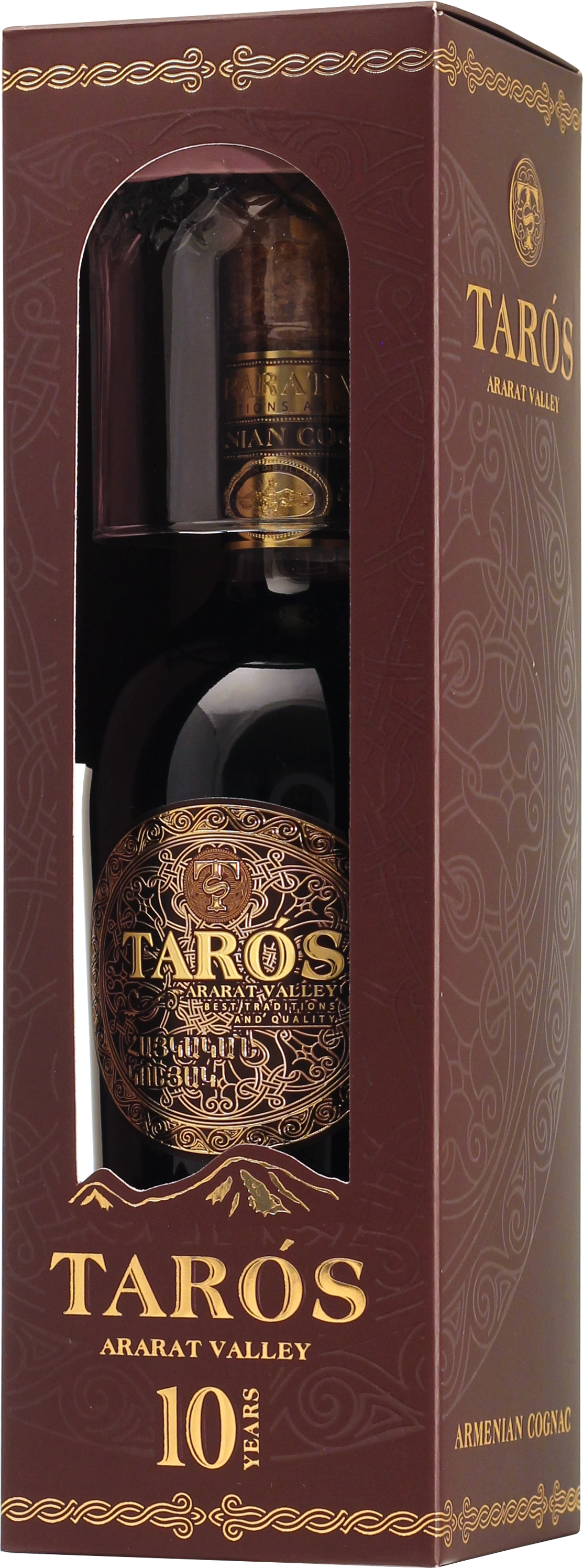 Коньяк Arcon Taros 10 Years Old  gift box with glass  500 мл