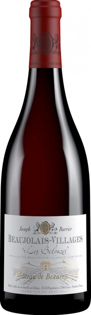 Вино  Chateau de Beauregard, Beaujolais-Villages "Les Belouzes" AOC  Шато де Борегар, Божоле-Вилляж  Ле Белуз  2014  750 мл