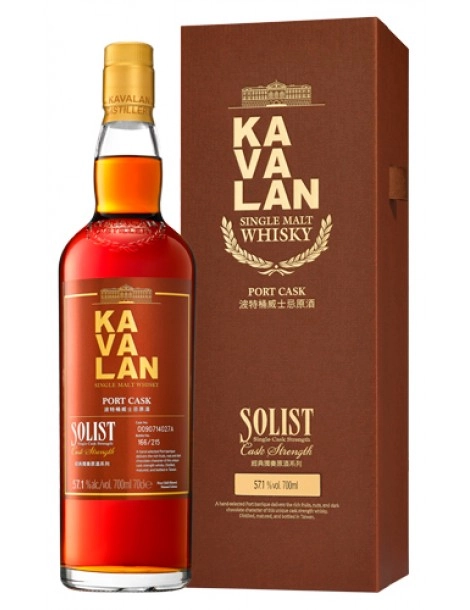 Kavalan Solist Port Cask Single Cask Strength gift box 700 мл 57,1%
