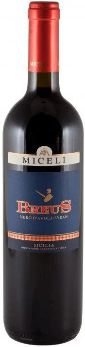 Вино Miceli, "Breus" Nero d'Avola-Syrah, Sicilia IGT, "Бреус", 2008, 750 мл