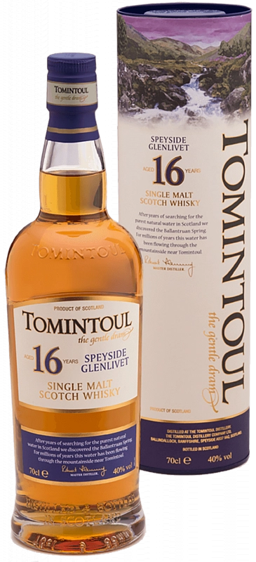 Виски Tomintoul Speyside Glenlivet 16 yo  700