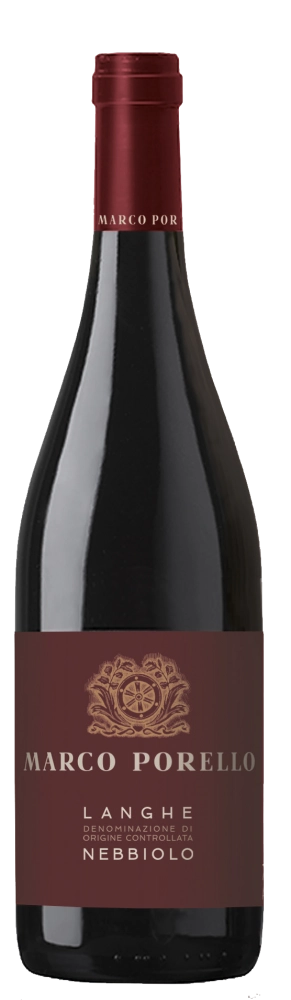 Вино  Marco Porello  Langhe Nebbiolo  2021   750 мл 14 %
