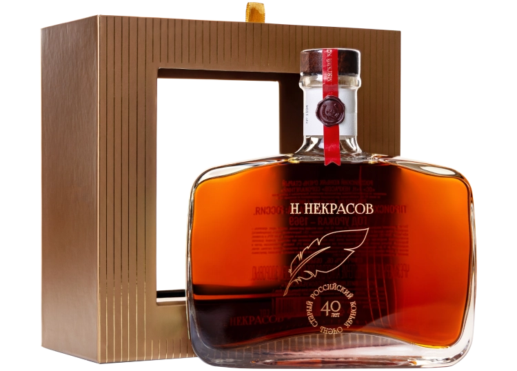 Коньяк Н. Некрасов  ОС 40-летний в подарочной коробке 700 мл