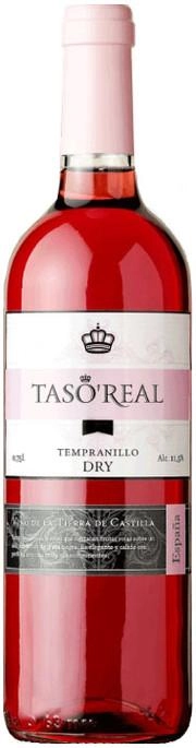 Вино розовое сухое"Taso Real" Tempranillo Rose, "Тасо Реаль" Темпранильо Розе 2019 750 мл