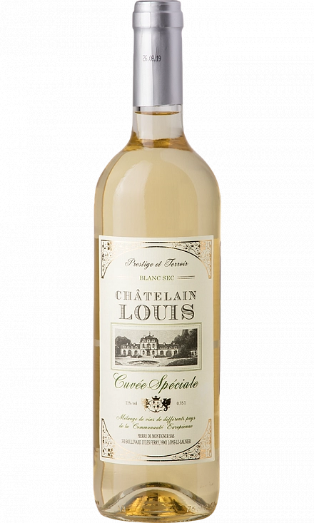 Вино  Cuvée Spéciale Chвtelain Louis blanc sec  Châtelain Louis  Кюве Спесиаль Замок Людовика белое сухое Замок Людовика 750 мл