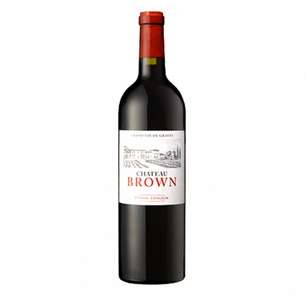 Вино  Chateau Brown Pessac Leognan AOC  Шато Браун Пессак Леонян  красное 2019 750 мл